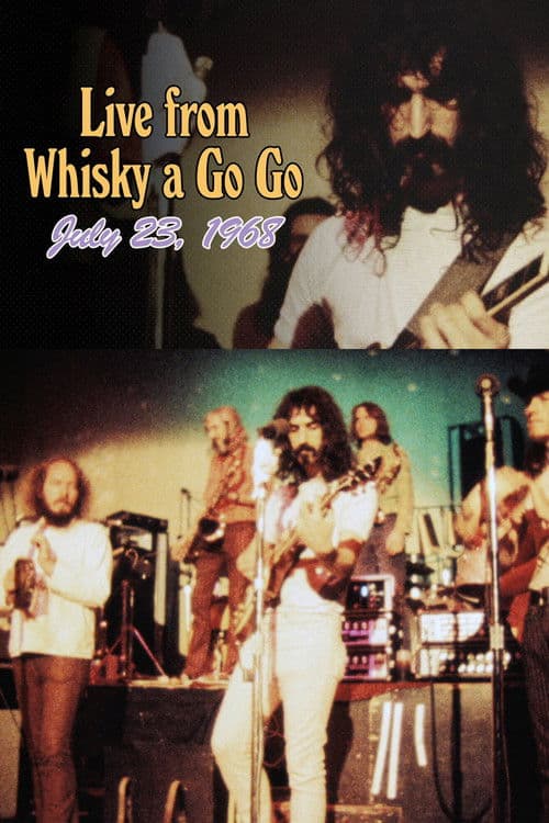 Frank Zappa and The Mothers of Invention: Live at Whisky a Go Go 1968 poster