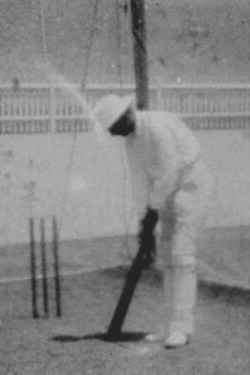 Prince Ranjitsinhji Practising Batting in the Nets poster