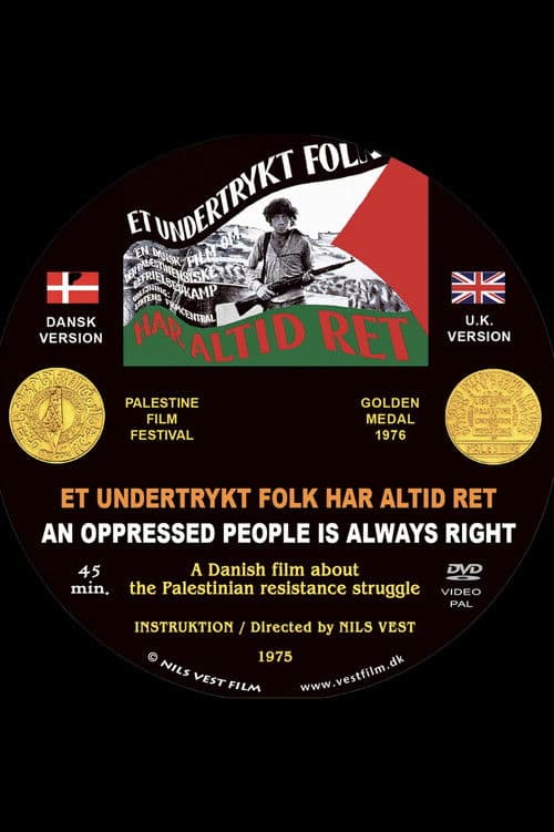 An Oppressed People Is Always Right poster