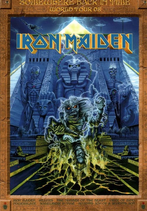 Iron Maden - Somewhere Back in Time World Tour '08, Mumbai India poster