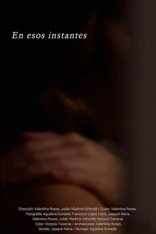 En esos instantes poster
