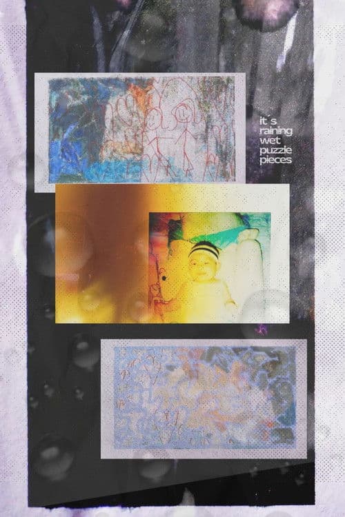it's raining wet puzzle pieces poster