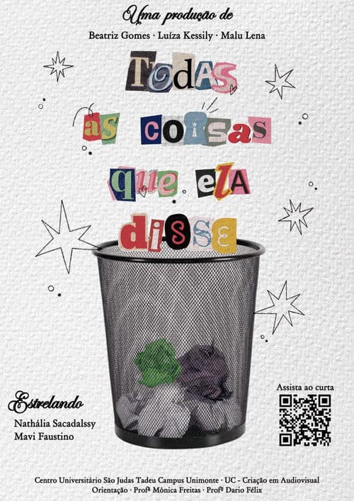 Todas as Coisas que Ela disse poster