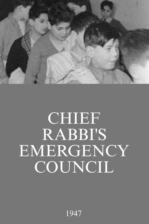 Chief Rabbi's Emergency Council poster