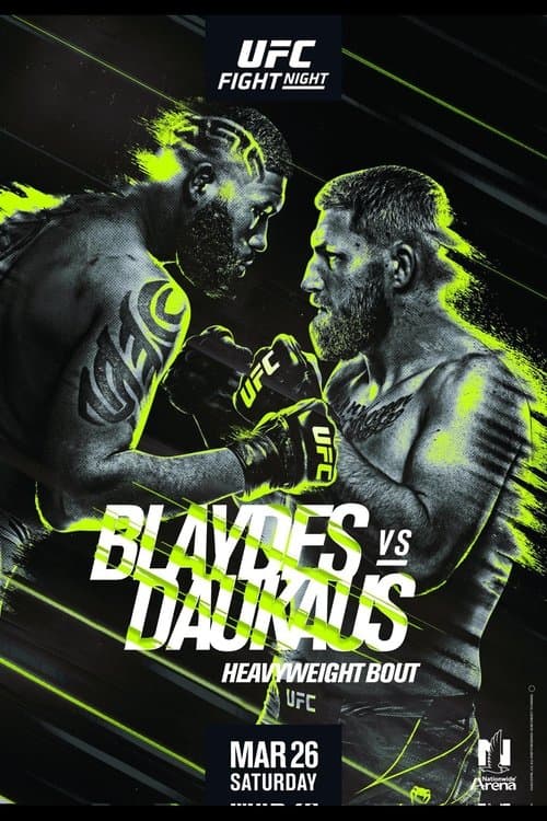 UFC on ESPN 33: Blaydes vs. Daukaus poster