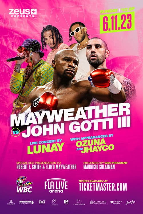 Floyd Mayweather Jr. vs. John Gotti III poster